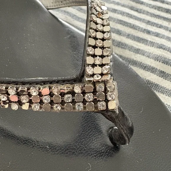 GUESS Black Rhinestone Sandals - Picture 2 of 3